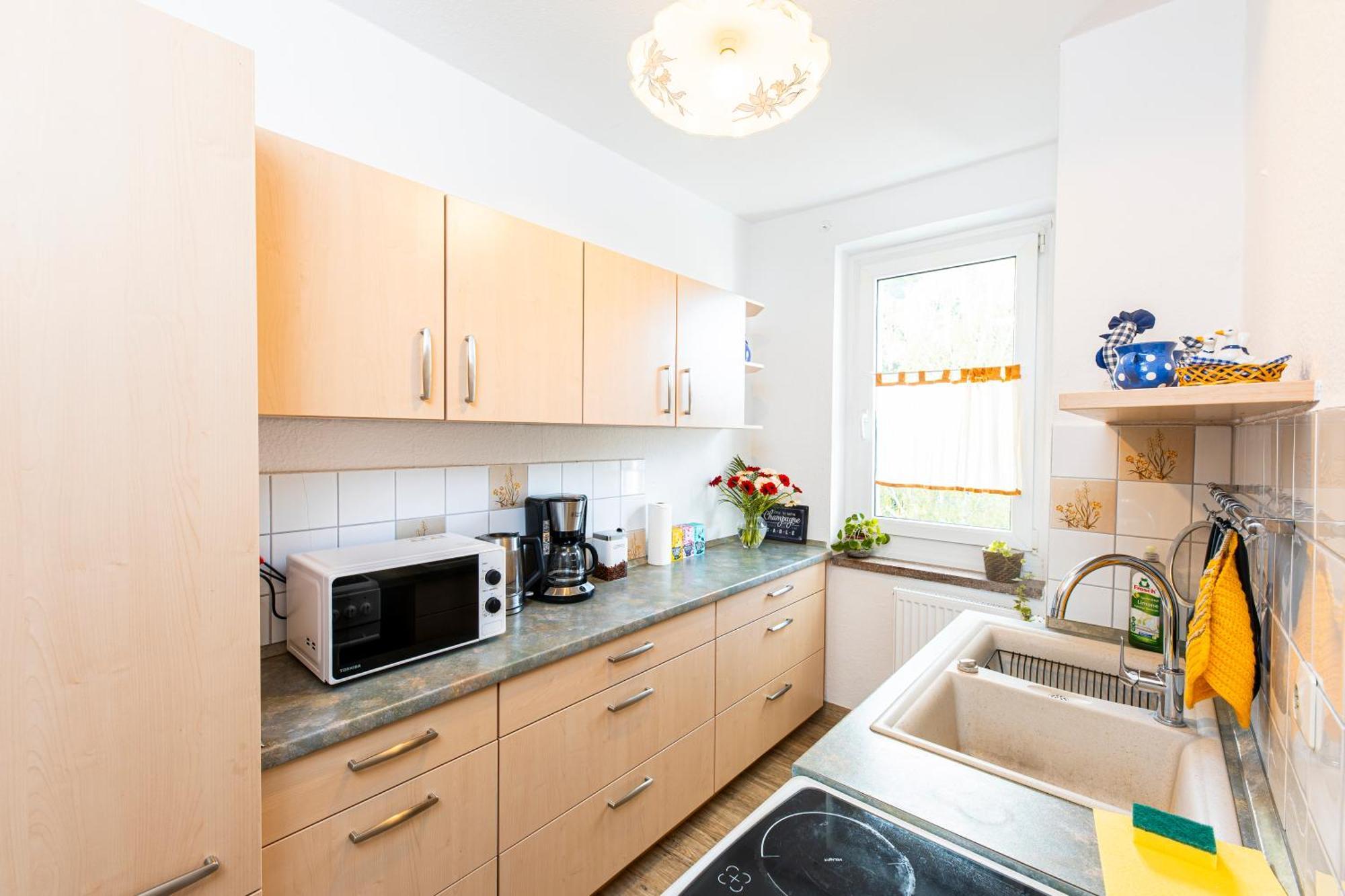 Modernes 2-Zimmer-Apartment Mit Balkon Und Netflix Jena Exteriör bild